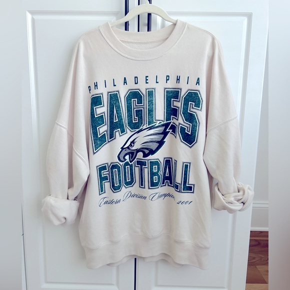Philadelphia Eagles graphic oversized Sunday crew - Picture 8 of 11